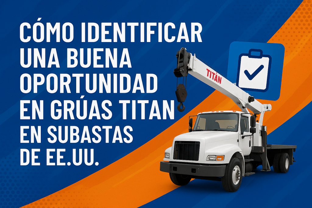 Cómo identificar una buena oportunidad en grúas Titan en subastas de EE.UU.